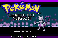Pokemon DarkViolet (beta 2) Title Screen